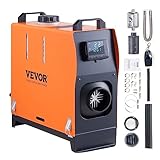 VEVOR Riscaldatore d Aria Diesel All-in-One per Auto Camper Camion RV 12V 5-8KW Temperatura Regolabile 8-36℃ Controllo Telecomando Riscaldatore da Parcheggio Consumo di Carburante 0,16-0,62L/h