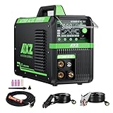 AIXZ 200A Saldatrice TIG AC/DC Saldatrice TIG ad Alta Frequenza con Funzione di Impulso 5 IN 1 Saldatura TIG 220V con IGBT 2T/4T Display Digitale a LED Saldatrice Portatile