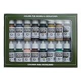 Vallejo Model Color Guerra Militare Tedesca - Set Pittura Acrilica, 16 x 17 ml, Colori Asortiti