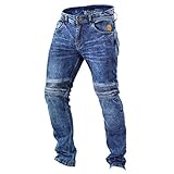 Trilobite Micas Urban Pantaloni Moto da Uomo, Jeans Moto, Protezioni Ginocchia, Blu Acido, 42