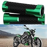 KEEPDSGN Manopole moto universali, 7/8" 22mm-24mm Manopole moto antiscivolo compatibili con NINJA 300 400 250R ZX6R Z1000 Z650 Z750 ER6N ER6F.