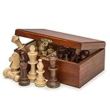 Staunton No. 5 Tournament Chess Pieces w/ Wood Box