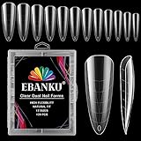 EBANKU 120PCS Unghie Finte Nail System Dual Nail Form Stiletto Sistema per Unghie Strumenti per Manicure per Unghie con Scala Graduata