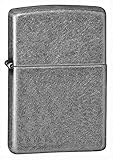 Zippo Antique Silver Plate Lighter, Argento, One Size