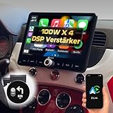DYNAVIN Android Autoradio Navigatore per Fiat 500 500C, 10,1 pollici Radio con Wireless CarPlay e Android Auto | Head-up Display | Dab+ Radio: D9-FT500 Premium Flex