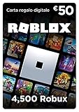 Carta Regalo Roblox - 4,500 Robux