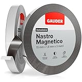 GAUDER Nastro Magnetico Autoadesivo | Banda Magnetica Adesiva | Striscia Calamita