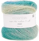 Rico Essentials Super Kid Mohair Loves Silk Print Colore 11, Lacegarn Mohair Seta sfumata per lavorare a maglia e all uncinetto, spessore ago: 4,5 mm, 50 g circa 400 m