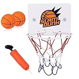 JDCMEI Mini canestro da basket con palloni e pompa, mini da ufficio, canestro con ventosa, Mini gioco di pallacanestro per lo sport da basket in ufficio, camera per bambini