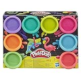 Play-Doh - Pasta da Modellare Neon (Confezione da 8 vasetti)