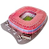 Habarri Allianz Arena Stadion Puzzle 3D – Stadio 3D puzzle 3D – Stadio di calcio 3D per bambini e adulti – Modello di stadio di calcio – Modellismo – 63 elementi