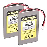 PATONA 2x Batteria Ricambio per Sony LIP1359, LIP1859, LIP1472 Batterie Compatibile con Sony Playstation 3 CECHZC2E, Sixaxis Controller, Sony PS3 Wireless Controller