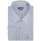 Rionero Camicia Uomo 100 Puro Cotone Taglie Forti Manica Lunga Taschino XXXL 3XL 4XL 5XL (5XL(50-51) - 571)