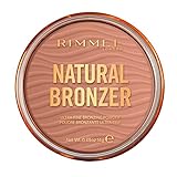 Rimmel London, Nuova Natural Bronzer, Terra Compatta Effetto Naturalmente Abbronzato, 001 Sunlight