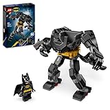 LEGO DC Armatura Mech di Batman, Action Figure Giocattolo da Costruire, Robot Snodabile da Collezione con Minifigure e Batarang, Giochi Creativi per Bambini e Bambine da 6 Anni, Piccolo Regalo 76270