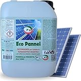 PIP Eco Pannel, Detergente per Pannelli Fotovoltaici Pronto all Uso, Pulizia Professionale del Pannello Solare, Vegetale ed Ecologico, Tanica da 5 LT per 50 Mq