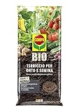 COMPO BIO Terriccio per orto e semina, Per colture orticole, frutticole e semina, 80 l