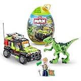 Max Build More Dino Adventure Raptor Force (233 pezzi) Mattoncini per bambini 5+ anni Scatola da scoprire Creare veicoli per dinosauri e altro ancora