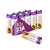 23A 12V - Set da 10 Batterie | GP Extra | Pile Alcaline Specialistiche MN21 / A23 / 23AE / 23 A da 12 Volt - Lunga Durata