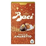 BACI PERUGINA Amaretto Cioccolatini Fondenti ripieni al Gianduia, Scatola 150g