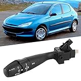 Tbest De Luces Para Peugeot 206,Peugeot 206 S16 Interruptor Car Indicatore di Direzione Interruttore Sterzo Indicatore di Controllo Leva 96215553 Adatta per Peugeot 206 207 307 406