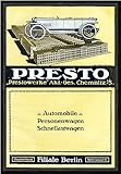 Biller Antik Presto Werke Chemnitz autocarri rapidi manifesto Faks_Motor 031