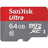 SanDisk Ultra Scheda di Memoria MicroSDXC da 64 GB , Velocità fino a 80 MB/sec, Classe 10, U1, per Fotocamere (Ricondizionato)