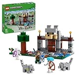 LEGO Minecraft Il Castello del Lupo Giocattolo da Costruire con il Personaggio del Domatore, 2 Animali e 2 Scheletri con Armi, Giochi di Ruolo per Bambini e Bambine da 8 Anni in su, Idea Regalo 21261