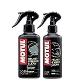 Motul MC Care - Kit di pulizia caschi, include M1 Helmet & Vision Clean da 250 ml + M2 Helmet Interior Clean da 250 ml