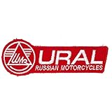 APPLICAZIONE PATCH EMBLEMA STEMMA URAL Russian Motocicli - 06117 TGL circa 12cm x 4cm