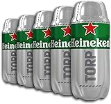 Heineken TORP Bariletto di Birra 5 x 2 Litri, Compatibile con il Distributore di Birra THE SUB