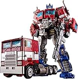 Transformers Giocattoli Action Figure Optimus Prime Dark of The Moon Mechtech Trailer Generations War for Cybertron Earthrise Leader Car Truck Gift Character Model-Red