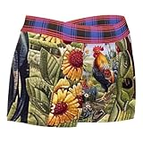 TBOUOBT Biancheria intima da uomo, boxer da uomo, autunno fattoria gallo girasole zucca vintage, Stile 6770, M