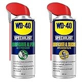 Wd-40 39396/46 Specialist Lubrificante, Alte Prestazioni al PTFE, 400 Ml & Specialist Lubrificante Al Silicone Spray Applicazione Pulita Con Sistema Doppia Posizione, 400 Ml, Trasparente