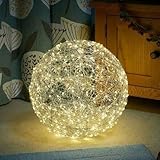 Marco Paul Mega Sphere 250 LED di grande diametro 30 cm alimentato a rete bianco caldo decorazione domestica illuminazione decorazione natalizia palla luminosa natalizia decorazione natalizia