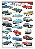 Empire Merchandising GmbH Consignment 536648 Educational - Poster con Automobili Americane degli Anni  50, Misure: 68 x 98 cm