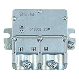 Televes 543503 - Mini splitter EasyF 2D, da 5-2.400 MHz, 4,3/4 dB