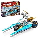 LEGO NINJAGO Moto di Ghiaccio di Zane, Veicolo Giocattolo con Lame Mobili, Gioco d Azione per Bambini e Bambine 7 Anni con 1 Minifigure Ninja di Eroe, Piccola Idea Regalo di Compleanno 71816