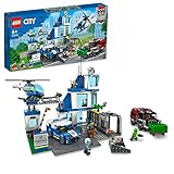 LEGO City Police Stazione di Polizia, Set con Elicottero Giocattolo, Macchina e Camion della Spazzatura, Giochi per Bambini, Bambine, Ragazzi e Ragazze da 6 Anni in su, Idee Regalo di Compleanno 60316