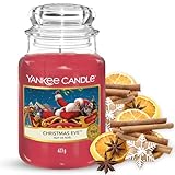 Yankee Candle Scented Candle, Candela in giara grande della Vigilia di Natale, Candele a lunga combustione: fino a 150 ore