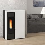 Nordica extraflame - termostufa a pellet  virna  - bianco