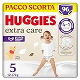 Huggies Extra Care Mutandina,Pannolini Mutandina Taglia 5 (12-17 Kg), Design Disney, 96 Pz