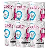 6 Confezioni Catty Lettiera al silicio cristalli per gatto 5 Lt a gel di silice profumo neutro super assorbente - 30 Litri