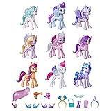 My Little Pony: Una Nuova Generazione, Gala Reale, Set con 9 Personaggi Pony, 13 Accessori e Poster (Esclusiva Amazon)