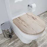 Croydex WL610131H - Sedile WC Varese, in rovere grigio