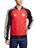 adidas FCB SST – Tuta per Uomo, Colore: Rosso/Nero, Uomo, Rosso/Nero, S