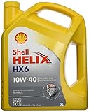 Shell Helix HX6 10W40 550040099 Olio Motore, 5 l