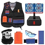 Joyhoop Gilet Tattico per Bambini con Elettrico Bersaglio, Giubbotti per Nerf N-Strike Elite Series Gun Games, per Ragazzi E Ragazzei, Regali di Giocattoli Esterno