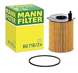 MANN-FILTER HU 716/2 X Filtro Olio Set Filtro Olio con guarnizione / Set di guarnizioni – Per Auto