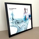 Radiohead, OK Computer Album copertina, poster, Wall Art Stampa o Completamente Incorniciato Disponibile. Dimensioni reali delle copertine originali in Vinile. (Incorniciato)